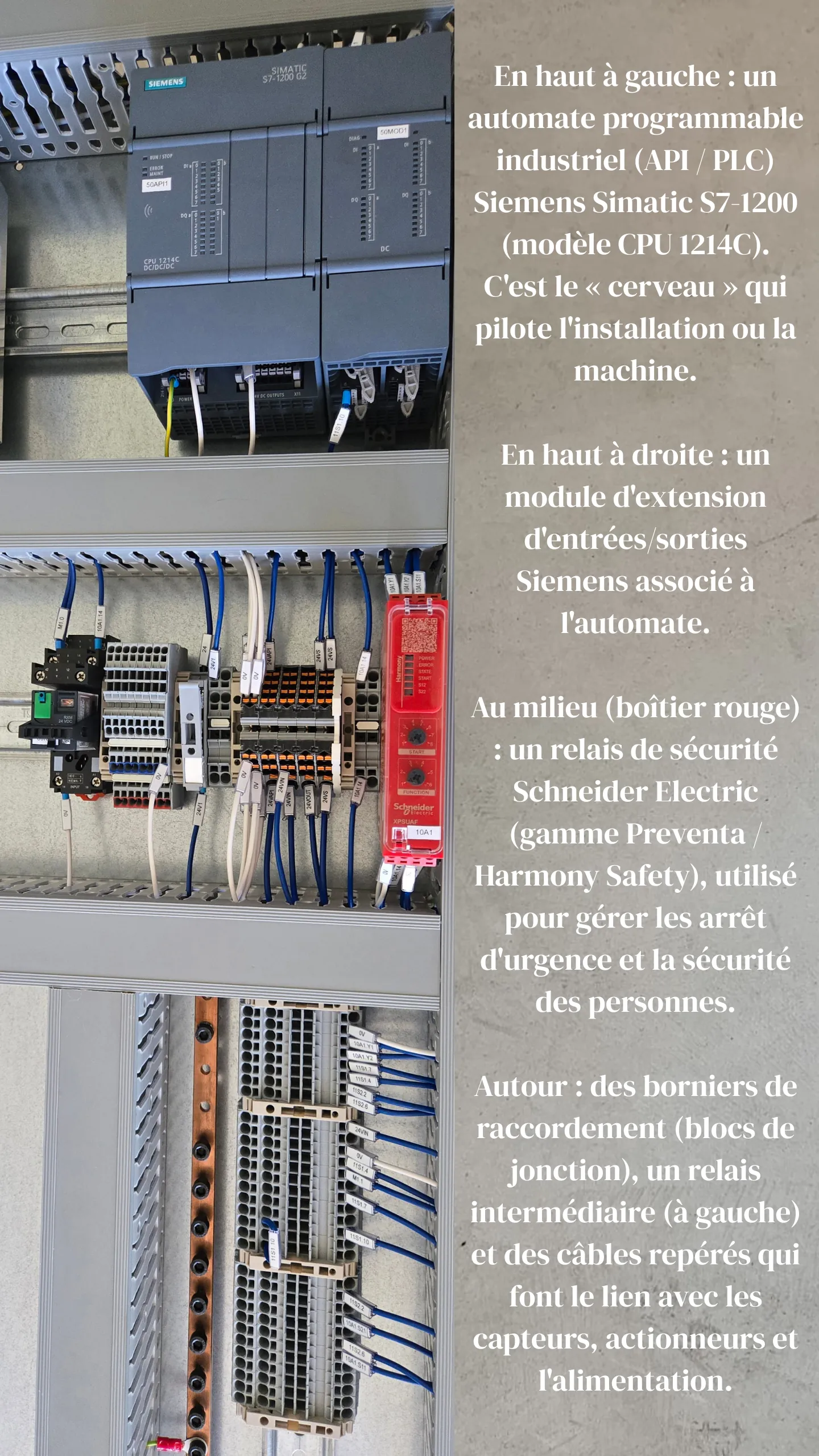 Pupitre opérateur tactile IHM Siemens SIMATIC HMI en mode Marche Automatique